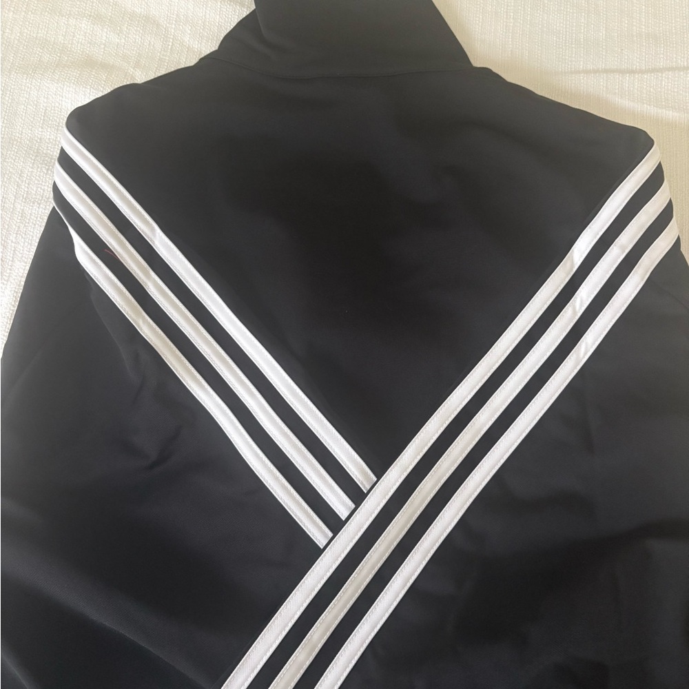 adidas Black Track Jacket with White Stripes and Red Beastie Boys logo Mens xl - Picture 6 of 8